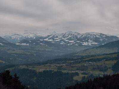 Sicht in Richtung der Alpen.